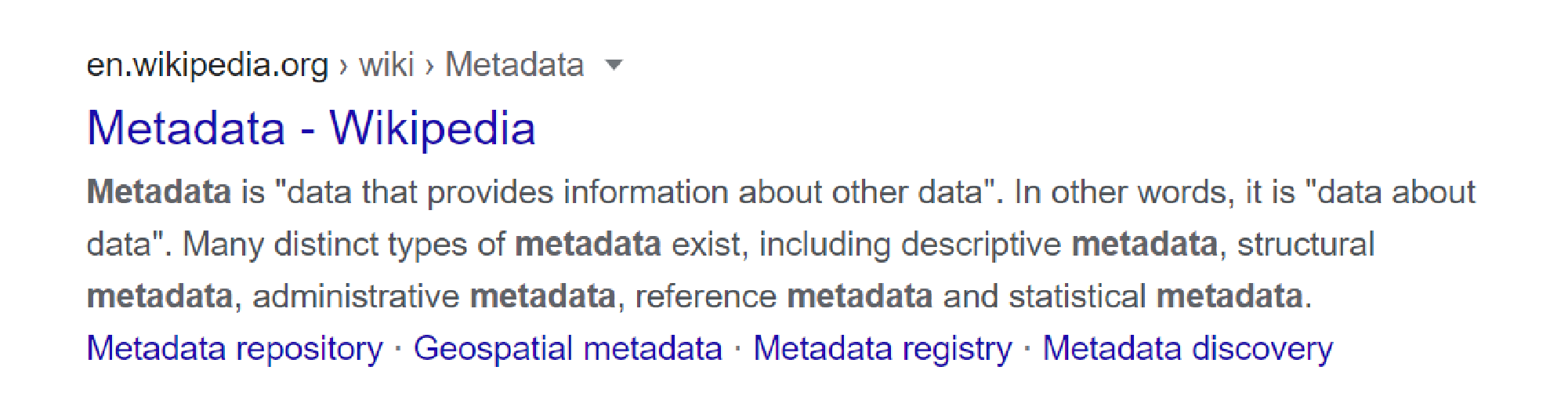 Metadata