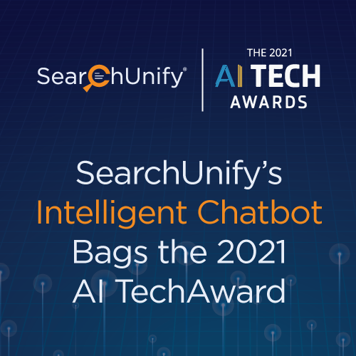 SearchUnify’s Intelligent Chatbot Bags the 2021 AI TechAward